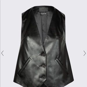RtA faux leather vest